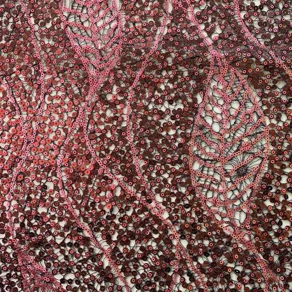 Metallic sequins lace